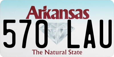 AR license plate 570LAU