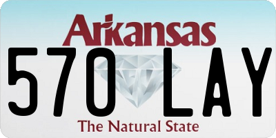 AR license plate 570LAY