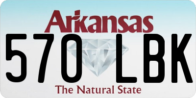 AR license plate 570LBK