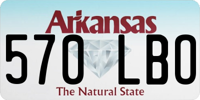 AR license plate 570LBO