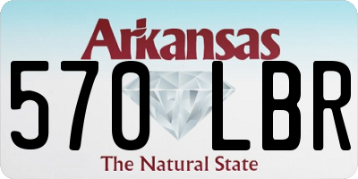 AR license plate 570LBR