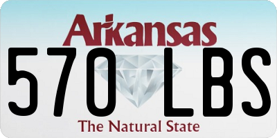 AR license plate 570LBS