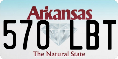 AR license plate 570LBT
