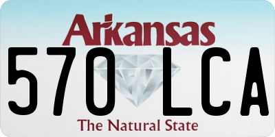 AR license plate 570LCA