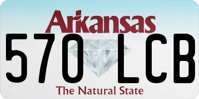 AR license plate 570LCB