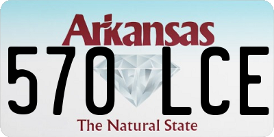 AR license plate 570LCE