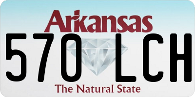 AR license plate 570LCH