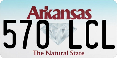 AR license plate 570LCL