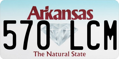 AR license plate 570LCM