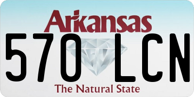 AR license plate 570LCN