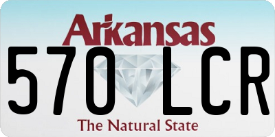 AR license plate 570LCR