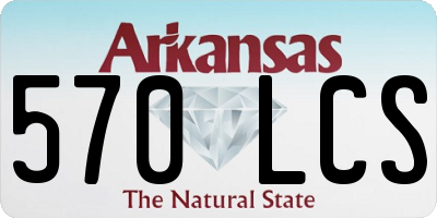 AR license plate 570LCS