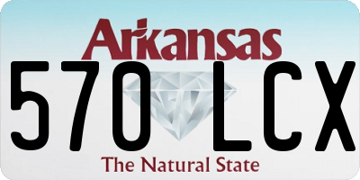 AR license plate 570LCX