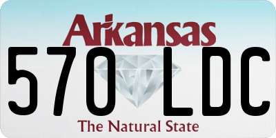 AR license plate 570LDC