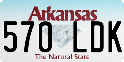 AR license plate 570LDK