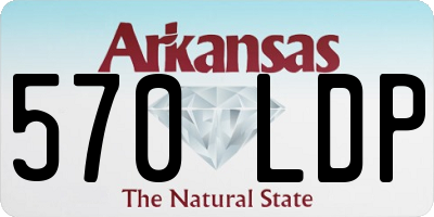 AR license plate 570LDP