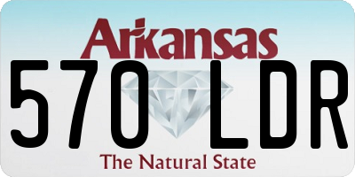 AR license plate 570LDR