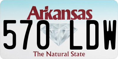 AR license plate 570LDW