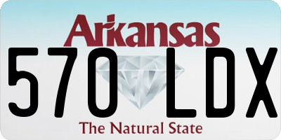 AR license plate 570LDX