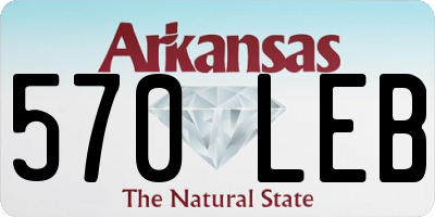 AR license plate 570LEB