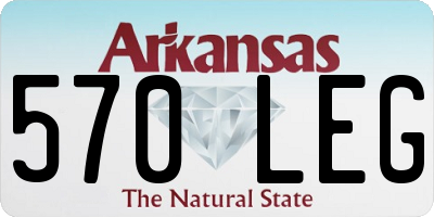 AR license plate 570LEG