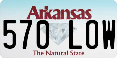 AR license plate 570LOW