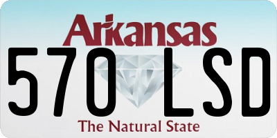 AR license plate 570LSD
