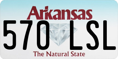 AR license plate 570LSL