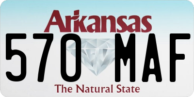 AR license plate 570MAF