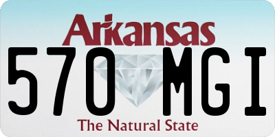 AR license plate 570MGI