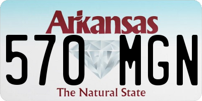AR license plate 570MGN