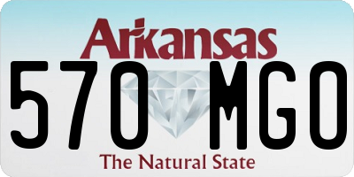 AR license plate 570MGO