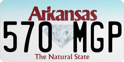 AR license plate 570MGP