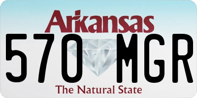 AR license plate 570MGR