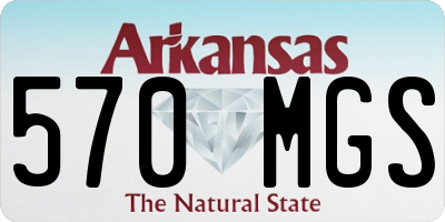 AR license plate 570MGS