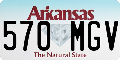 AR license plate 570MGV