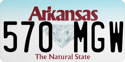 AR license plate 570MGW