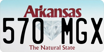 AR license plate 570MGX