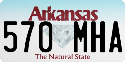 AR license plate 570MHA