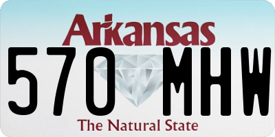 AR license plate 570MHW