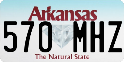 AR license plate 570MHZ