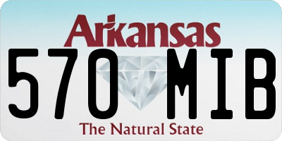 AR license plate 570MIB