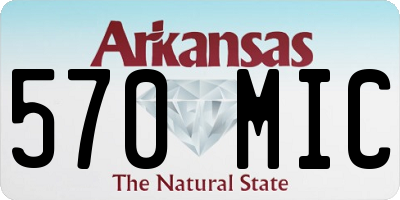 AR license plate 570MIC
