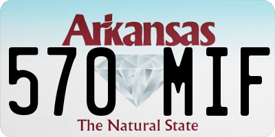 AR license plate 570MIF