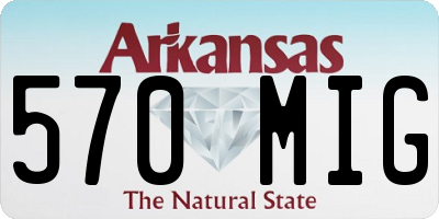 AR license plate 570MIG