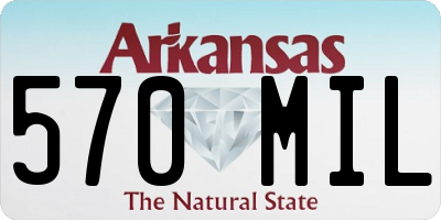 AR license plate 570MIL