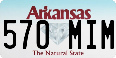 AR license plate 570MIM