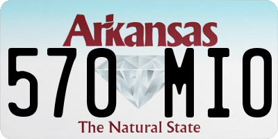 AR license plate 570MIO