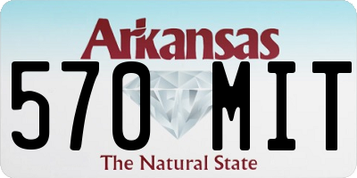 AR license plate 570MIT