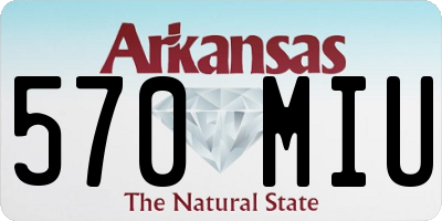 AR license plate 570MIU